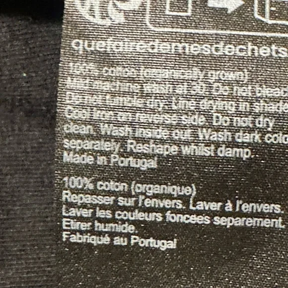 All Saints Black Crop Twisted Front Hem T-Shirt - Picture 7 of 9